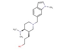 3-{(3R*,4S*)-4-(dimethylamino)-1-[(1-methyl-1H-indol-6-yl)methyl]piperidin-3-yl}propan-1-ol