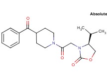 (4S)-3-[2-(4-benzoyl-1-piperidinyl)-2-oxoethyl]-4-isopropyl-1,3-oxazolidin-2-one