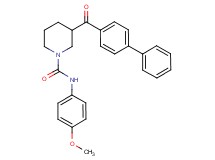 3-(4-biphenylylcarbonyl)-N-(4-methoxyphenyl)-1-piperidinecarboxamide