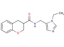 N-[(1-ethyl-1H-imidazol-5-yl)methyl]chromane-3-carboxamide