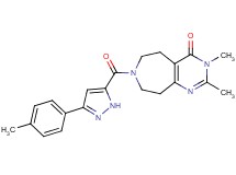 2,3-dimethyl-7-{[3-(4-methylphenyl)-1H-pyrazol-5-yl]carbonyl}-3,5,6,7,8,9-hexahydro-4H-pyrimido[4,5-d]azepin-4-one