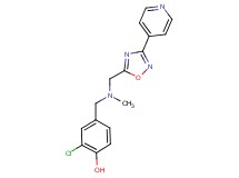 2-chloro-4-[(methyl{[3-(4-pyridinyl)-1,2,4-oxadiazol-5-yl]methyl}amino)methyl]phenol