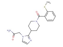 2-(2-{1-[2-(methylthio)benzoyl]-4-piperidinyl}-1H-imidazol-1-yl)acetamide