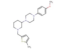 1-(4-methoxyphenyl)-4-{1-[(5-methyl-2-thienyl)methyl]-3-piperidinyl}piperazine