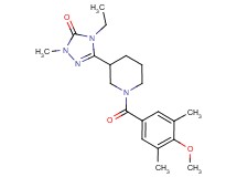 4-ethyl-5-[1-(4-methoxy-3,5-dimethylbenzoyl)piperidin-3-yl]-2-methyl-2,4-dihydro-3H-1,2,4-triazol-3-one