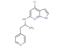 4-chloro-N-(1-methyl-2-pyridin-4-ylethyl)-1H-pyrrolo[2,3-b]pyridin-6-amine