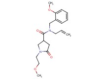 N-allyl-N-(2-methoxybenzyl)-1-(2-methoxyethyl)-5-oxopyrrolidine-3-carboxamide