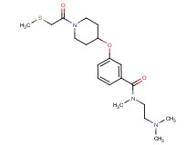 N-[2-(dimethylamino)ethyl]-N-methyl-3-({1-[(methylthio)acetyl]-4-piperidinyl}oxy)benzamide