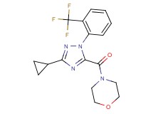 4-({3-cyclopropyl-1-[2-(trifluoromethyl)phenyl]-1H-1,2,4-triazol-5-yl}carbonyl)morpholine