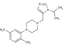 1-(2,5-dimethylphenyl)-4-[(1-isopropyl-1H-imidazol-5-yl)methyl]piperazine