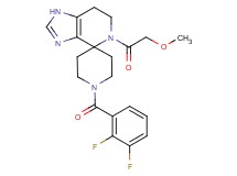 1'-(2,3-difluorobenzoyl)-5-(methoxyacetyl)-1,5,6,7-tetrahydrospiro[imidazo[4,5-c]pyridine-4,4'-piperidine]