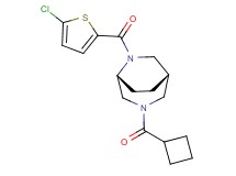 (1S*,5R*)-6-[(5-chloro-2-thienyl)carbonyl]-3-(cyclobutylcarbonyl)-3,6-diazabicyclo[3.2.2]nonane