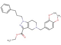 ethyl 5-(3,4-dimethoxybenzyl)-1-(3-phenylpropyl)-4,5,6,7-tetrahydro-1H-pyrazolo[4,3-c]pyridine-3-carboxylate