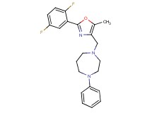 1-{[2-(2,5-difluorophenyl)-5-methyl-1,3-oxazol-4-yl]methyl}-4-phenyl-1,4-diazepane