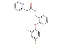 N-{[2-(2,4-difluorophenoxy)-3-pyridinyl]methyl}-2-(2-pyridinyl)acetamide