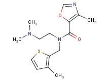 N-[2-(dimethylamino)ethyl]-4-methyl-N-[(3-methyl-2-thienyl)methyl]-1,3-oxazole-5-carboxamide trifluoroacetate