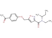 5-[(4-acetylphenoxy)methyl]-N-(sec-butyl)-N-ethylisoxazole-3-carboxamide