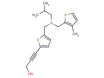 3-[5-({isobutyl[(3-methyl-2-thienyl)methyl]amino}methyl)-2-thienyl]prop-2-yn-1-ol