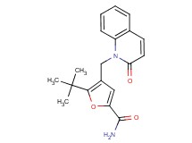 5-tert-butyl-4-[(2-oxoquinolin-1(2H)-yl)methyl]-2-furamide