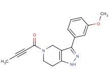 5-(2-butynoyl)-3-(3-methoxyphenyl)-4,5,6,7-tetrahydro-1H-pyrazolo[4,3-c]pyridine