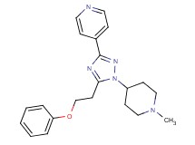 4-[1-(1-methylpiperidin-4-yl)-5-(2-phenoxyethyl)-1H-1,2,4-triazol-3-yl]pyridine