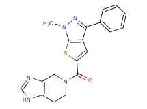 5-[(1-methyl-3-phenyl-1H-thieno[2,3-c]pyrazol-5-yl)carbonyl]-4,5,6,7-tetrahydro-1H-imidazo[4,5-c]pyridine
