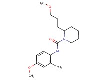 N-(4-methoxy-2-methylphenyl)-2-(3-methoxypropyl)-1-piperidinecarboxamide