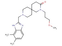 9-[(6,7-dimethyl-1H-benzimidazol-2-yl)methyl]-2-(3-methoxypropyl)-2,9-diazaspiro[5.5]undecan-3-one