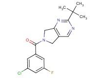 2-tert-butyl-6-(3-chloro-5-fluorobenzoyl)-6,7-dihydro-5H-pyrrolo[3,4-d]pyrimidine