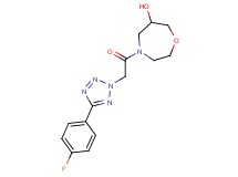 4-{[5-(4-fluorophenyl)-2H-tetrazol-2-yl]acetyl}-1,4-oxazepan-6-ol