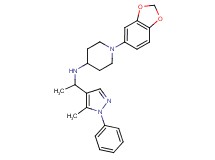 1-(1,3-benzodioxol-5-yl)-N-[1-(5-methyl-1-phenyl-1H-pyrazol-4-yl)ethyl]-4-piperidinamine