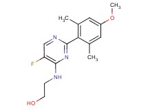 2-{[5-fluoro-2-(4-methoxy-2,6-dimethylphenyl)-4-pyrimidinyl]amino}ethanol