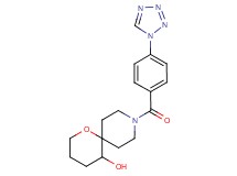 9-[4-(1H-tetrazol-1-yl)benzoyl]-1-oxa-9-azaspiro[5.5]undecan-5-ol