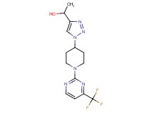 1-(1-{1-[4-(trifluoromethyl)-2-pyrimidinyl]-4-piperidinyl}-1H-1,2,3-triazol-4-yl)ethanol