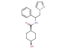 cis-4-hydroxy-N-[1-phenyl-2-(1H-pyrazol-1-yl)ethyl]cyclohexanecarboxamide
