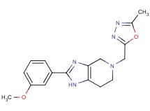 2-(3-methoxyphenyl)-5-[(5-methyl-1,3,4-oxadiazol-2-yl)methyl]-4,5,6,7-tetrahydro-1H-imidazo[4,5-c]pyridine