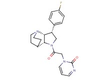 1-{2-[(3R*,3aR*,7aR*)-3-(4-fluorophenyl)hexahydro-4,7-ethanopyrrolo[3,2-b]pyridin-1(2H)-yl]-2-oxoethyl}pyrimidin-2(1H)-one