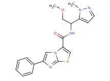 N-[2-methoxy-1-(1-methyl-1H-pyrazol-5-yl)ethyl]-6-phenylimidazo[2,1-b][1,3]thiazole-3-carboxamide