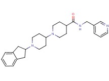 1'-(2,3-dihydro-1H-inden-2-yl)-N-(3-pyridinylmethyl)-1,4'-bipiperidine-4-carboxamide