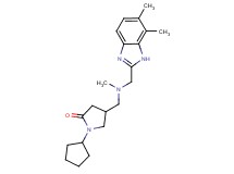 1-cyclopentyl-4-{[[(6,7-dimethyl-1H-benzimidazol-2-yl)methyl](methyl)amino]methyl}pyrrolidin-2-one