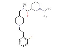 N-({1-[2-(2-fluorophenyl)ethyl]-4-piperidinyl}methyl)-1-isopropyl-N-methyl-3-piperidinecarboxamide