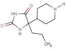 5-(4-piperidinyl)-5-propyl-2,4-imidazolidinedione hydrochloride