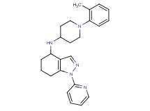 N-[1-(2-methylphenyl)-4-piperidinyl]-1-(2-pyridinyl)-4,5,6,7-tetrahydro-1H-indazol-4-amine