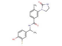 N-[1-(3-fluoro-4-hydroxyphenyl)ethyl]-4-methyl-3-(2-oxo-1-imidazolidinyl)benzamide