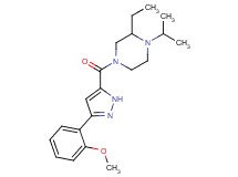 2-ethyl-1-isopropyl-4-{[3-(2-methoxyphenyl)-1H-pyrazol-5-yl]carbonyl}piperazine