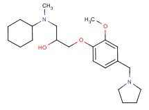 1-[cyclohexyl(methyl)amino]-3-[2-methoxy-4-(1-pyrrolidinylmethyl)phenoxy]-2-propanol