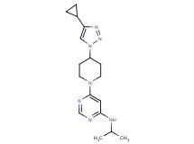 6-[4-(4-cyclopropyl-1H-1,2,3-triazol-1-yl)piperidin-1-yl]-N-isopropylpyrimidin-4-amine