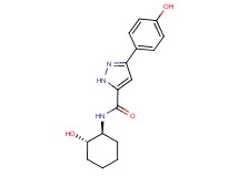 N-[(1S*,2S*)-2-hydroxycyclohexyl]-3-(4-hydroxyphenyl)-1H-pyrazole-5-carboxamide
