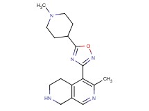 6-methyl-5-[5-(1-methyl-4-piperidinyl)-1,2,4-oxadiazol-3-yl]-1,2,3,4-tetrahydro-2,7-naphthyridine dihydrochloride