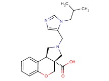 (3aR*,9bR*)-2-[(1-isobutyl-1H-imidazol-5-yl)methyl]-1,2,3,9b-tetrahydrochromeno[3,4-c]pyrrole-3a(4H)-carboxylic acid